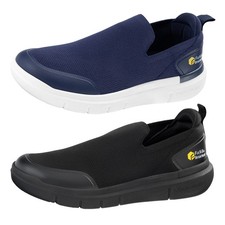 FitVille Men's Slip-On Shoes Extra Wide Walking Shoes Lightweight Breatheable