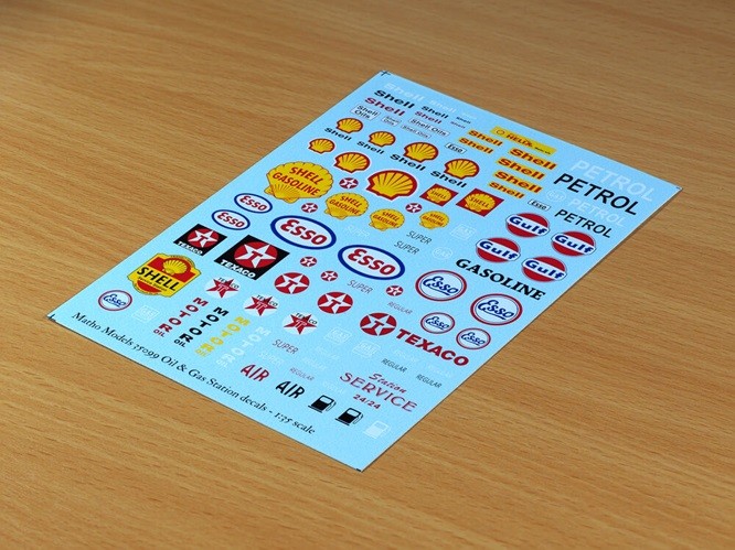 Matho Models 35099 - 1:35 Oil & Gas Station Decals - New