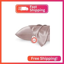 Bedsure King Size Satin Pillowcase Set of 2 - Dusty Rose Silky Pillow Cases for