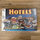 Vintage 80s Sealed Hotels Milton Bradley Board Game Family Fun Collectible Retro