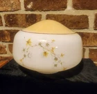 Vintage Milk Glass Dogwood Flower Round Ceiling Lamp Replacement Globe