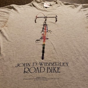 John D. Wibberley Vintage Vtg Road Bike Tee Shirt 80's 1983 Cycle Art Super Rare