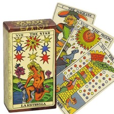 Fournier Spanish Tarot Espanol Telling 78 Colored Cards Deck