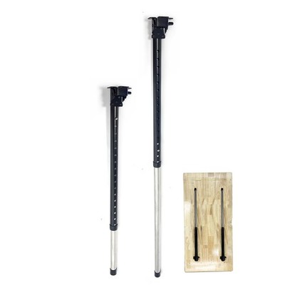 Adjustable Folding Table Legs 29-42'', Heavy Duty Metal, Set of 2 | Height Adjust