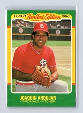 1986 Fleer Limited Edition #2 Joaquin Andujar St. Louis Cardinals