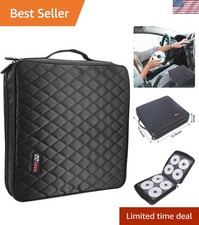 Elegant 200 Capacity CD/DVD Case Holder - Portable Protection  Organizer