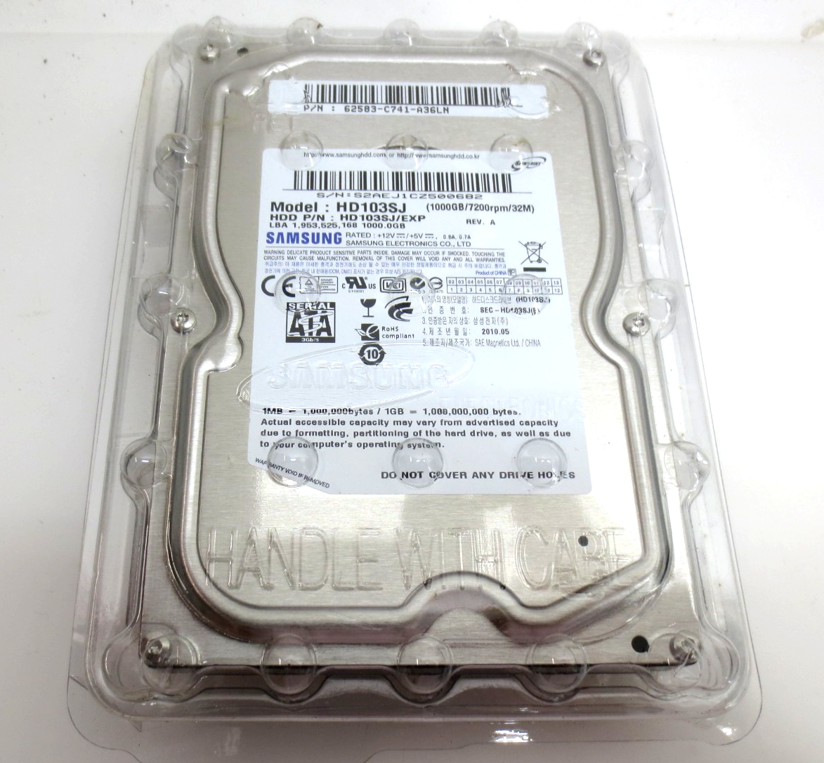 Samsung Spinpoint F3 1000GB Internal 7200RPM (HD103SJ) HDD