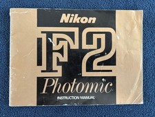 Nikon F2 Photomic 35mm FILM SLR Camera instruction owner's manual guide ORIGINAL