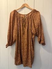 BNWT Spell & The Gypsy Tigress Dress Ruffle Size S Animal Leopard Print Sample