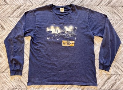 VTG Dave Matthews Band T-Shirt Mens Large Blue Y2K Music Concert Rock Streetwear