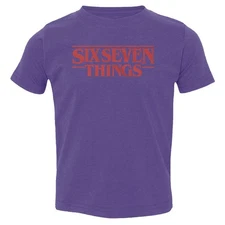 Six Seven Things – Retro Style Funny 67 Meme Parody Toddler T-Shirt