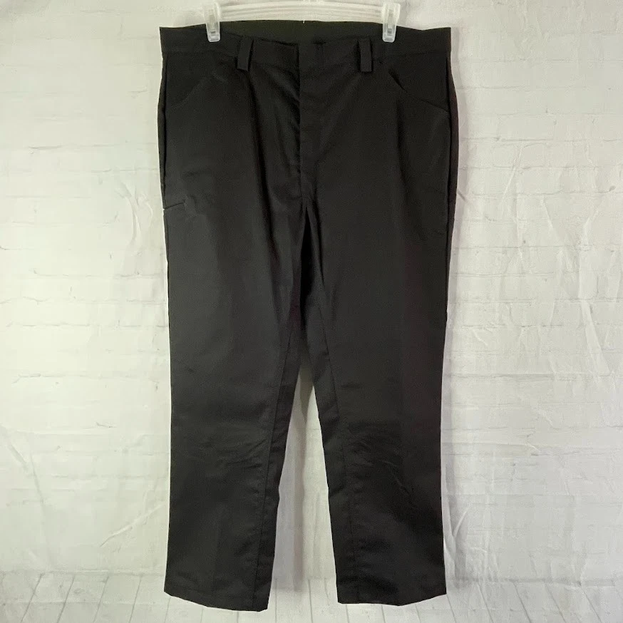 Red Kap Uniform Pants Mens 42x28 Black Lightweight Work Automotive Utility NEW!