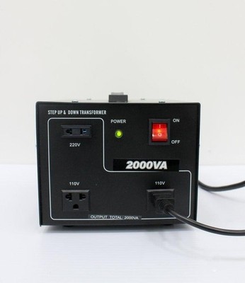 Grainger International 30C522 Voltage Converter, 2000W, Steel, 110- (3372087)