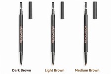 Makeup Revolution Precise Brow Pencil, Double-Ended, Dark Brown UK