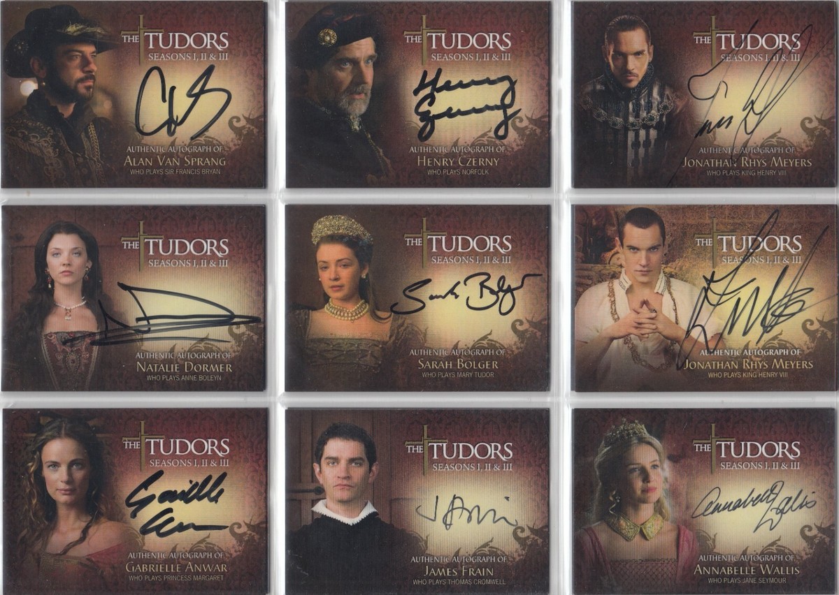 The Tudors Seasons I, II III Auto Costume Prop Card