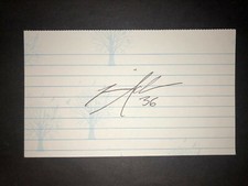 2016 REDS: Tim Adleman, SIGNED 3x5 Card