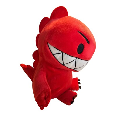 Kohls Cares Bob Shea Red Dinosaur vs Bedtime 12'' Red Dino Stuffed Animal READ