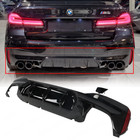 M5 Style Glossy Black Rear Diffuser For 17-23 BMW G30 5 Series W/ M Sport Bumper