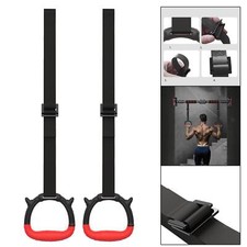 Gymnastics Rings Adjustable Straps Buckles Pull up Exercise Rings 661lbs