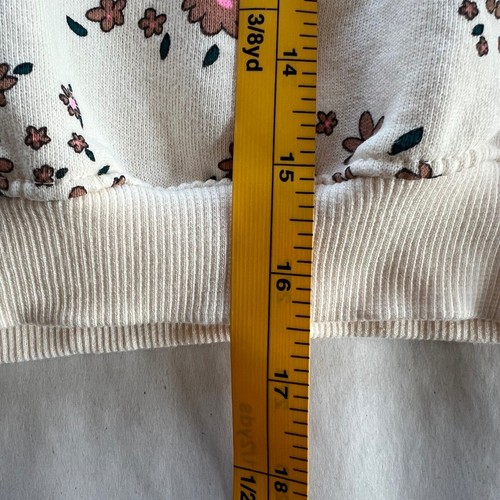 Zara Floral Print Kids Sweatshirt Crew Neck Pullover Casual Top Girls Size 4-5 - Picture 11 of 11