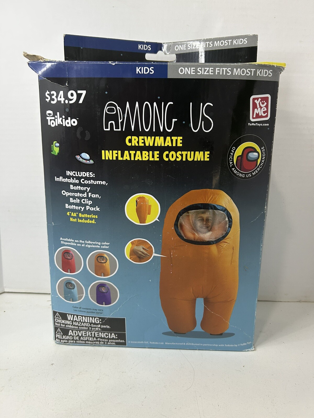 Toikido Kids Among Us Crewmate Inflatable Costume Hal… Gem