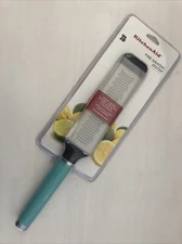 New KitchenAid Glossy Aqua Sky HAQA Fine Zester Grater