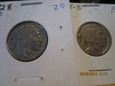 1928  P-S Buffalo Nickel VF/ F +++