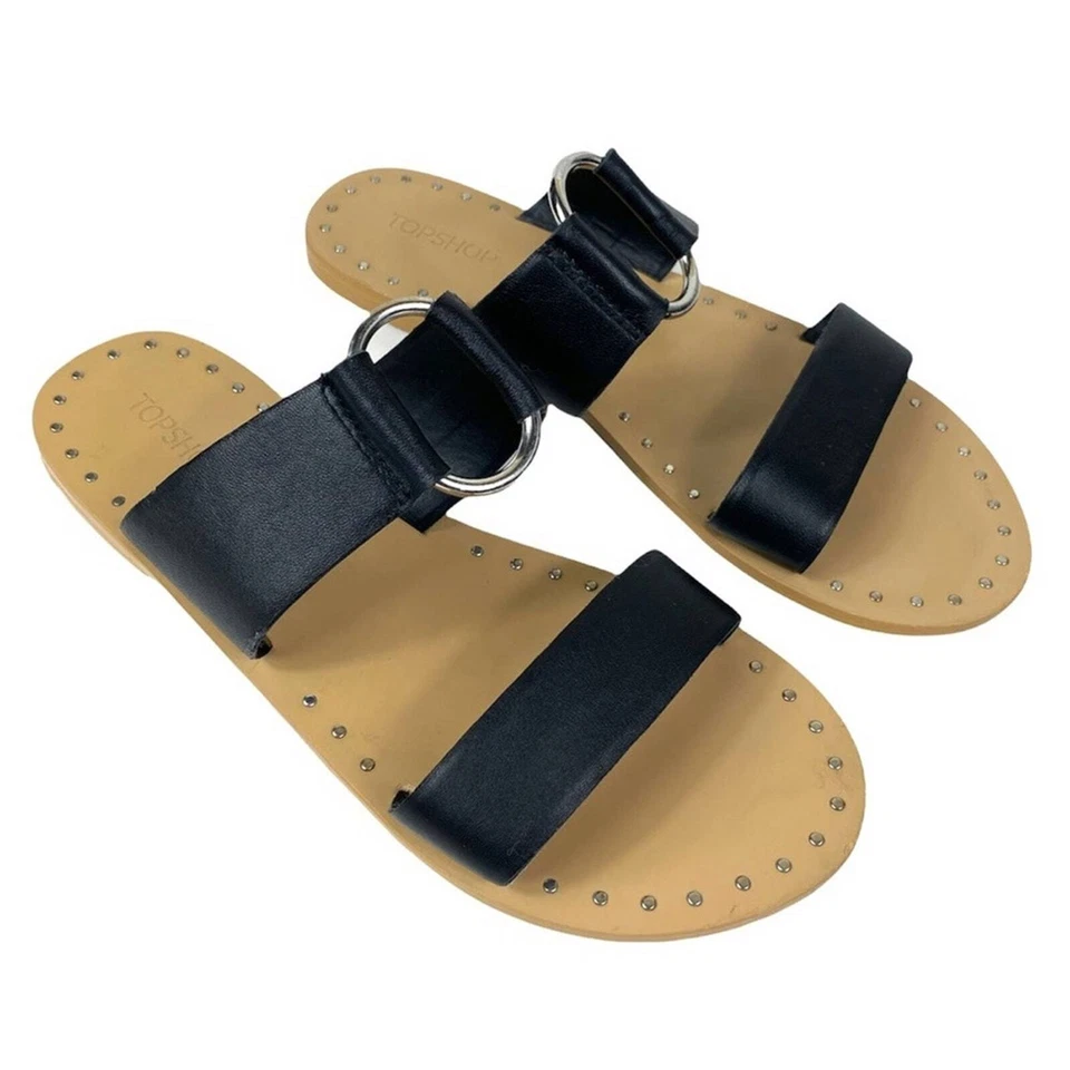 TOPSHOP HOORAY RING SLIDE SANDALS WOMEN’S SIZE 5.5 - Image 2 of 4