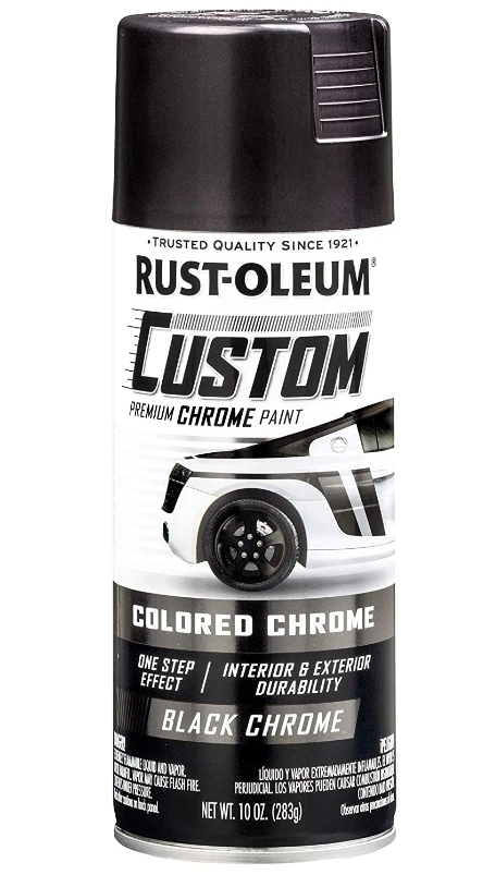 Rust-Oleum Automotive Custom Chrome Spray Paint Choose color ( Black,Red,Blue)