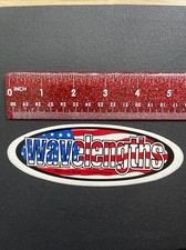 Wave Lengths American Flag Skate/Surf Sticker/ Decal