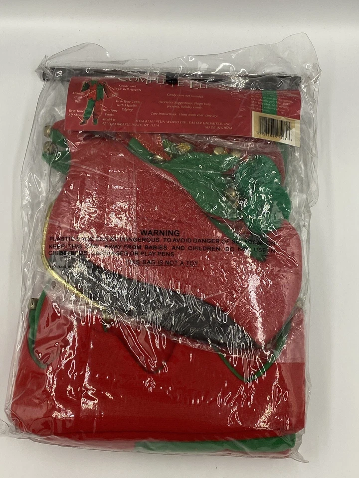 Fun World Juventud Unisex Completo Elfo Set Mediano 8-10 Nuevo Foto 4 de 4