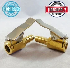 17-504 Open Flow Thru Air Chuck 1/4" Hose (2 Piece) Metal Air Clip On N-1200