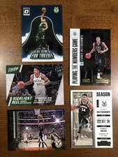 2017-18 Giannis Antetokounmpo Donruss Optic #4, NBAHoops #2 + More!