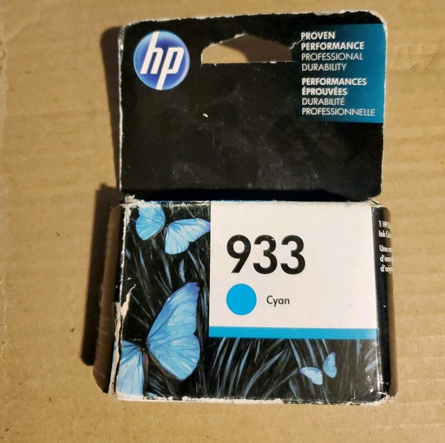 HP Hewlett-Packard 933 Cyan Single Ink Cartridge CN058AN (EXP June 2019) | eBay