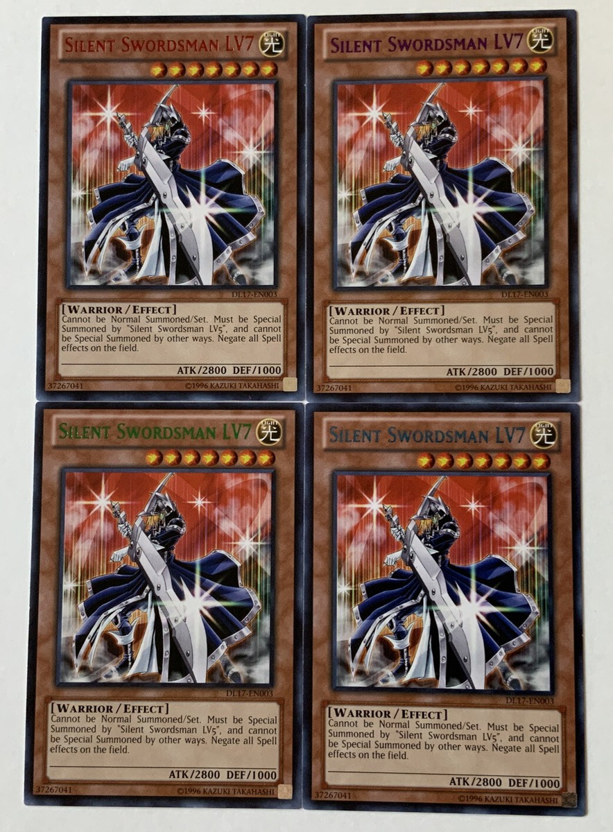 yugioh master duel silent swordsman deck YuGiOh Duelist League Silent Swordsman LV7 DL17-EN003 BLUE/GREEN/PURPLE/RED  Set