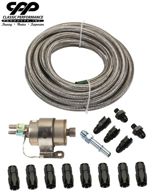 Braided Stainless LS Conversion EFI Fuel Injection Hose Line Kit 58psi