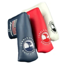 American Flag Golf Links Red White Blue Blade Headcover Golf Putter Club Cover