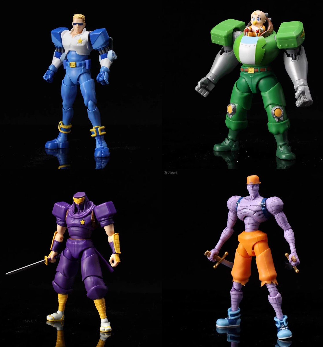 4PCS 52TOYS Captain Commando Mummy Ninja BABY Action Figure | eBay
