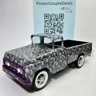 CUSTOM Tonka Fleetside Skull Pressed Steel Fantasy Pickup Truck DMT Look Vtg