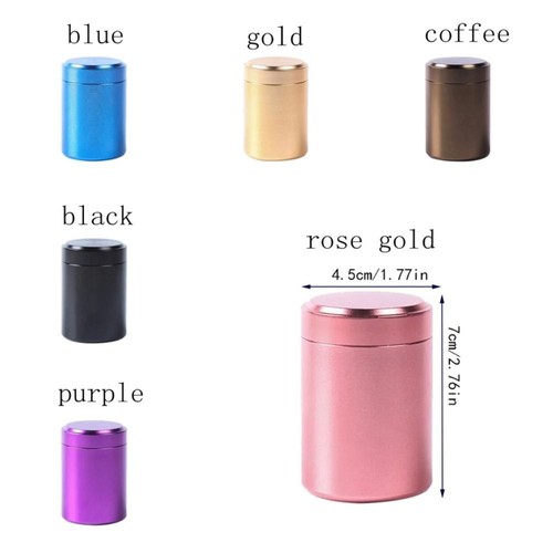 Aluminum Storage Jar Portable Airtight Smell Proof Container Bottle Multipurpose - Picture 5 of 13