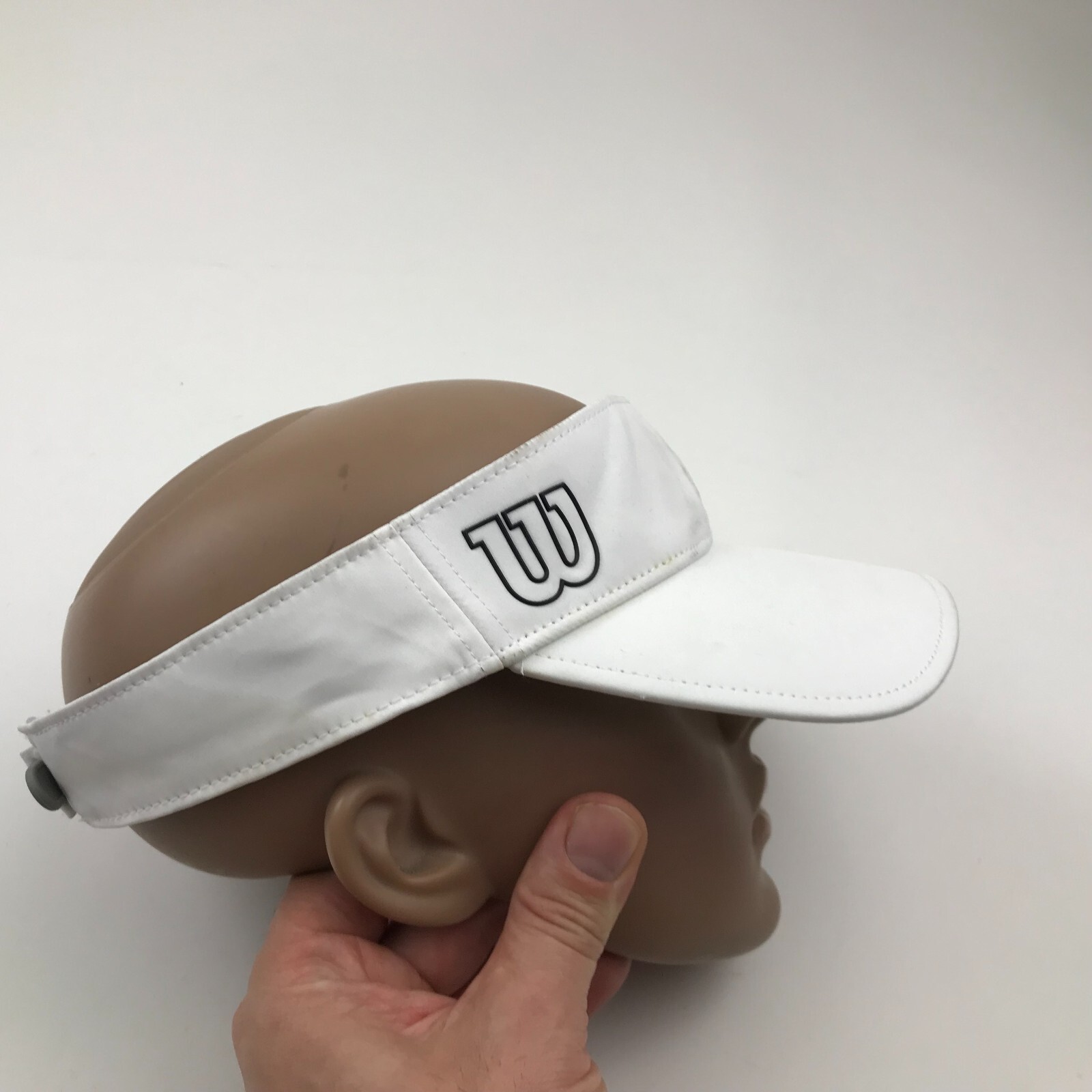 Wilson Visor Hat Cap Strapback White Adjustable E… - image 9