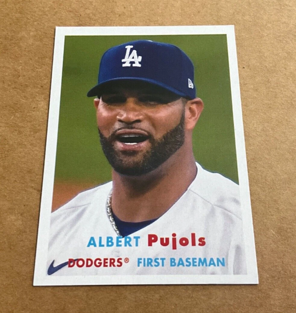 2021 Topps Archives 42 Albert Pujols Los Angeles Dodgers Baseball Card