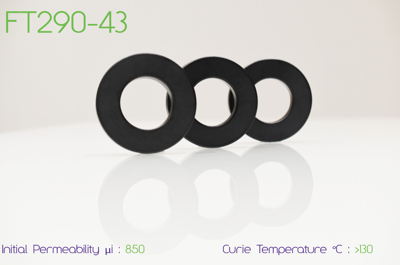 Tore en ferrite FT 290-43 Rite-Ferrite pour filtrage RFI lot de 3