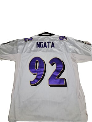 Baltimore Ravens Jersey #92 Haloti Ngata NFL Size 52 White Sewn