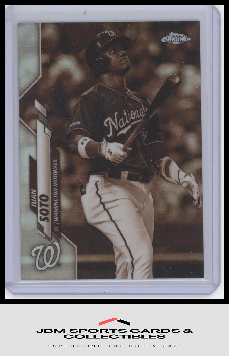 2020 Topps Chrome #12 Juan Soto Sepia Refractor