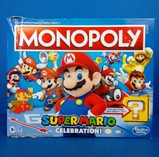 Monopoly Super Mario Bros. Celebration Board Game: NEW, Open, Damaged Box