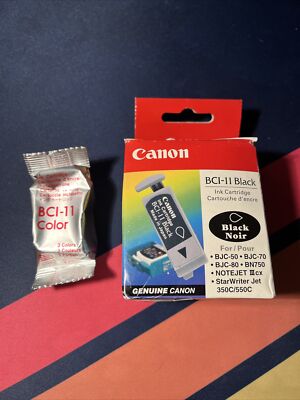 Canon BCI-11 Black Ink 3 Pack & 1 BCI-11 Color Ink Cartridge Lot
