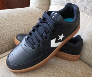 converse ox rival leather trainers