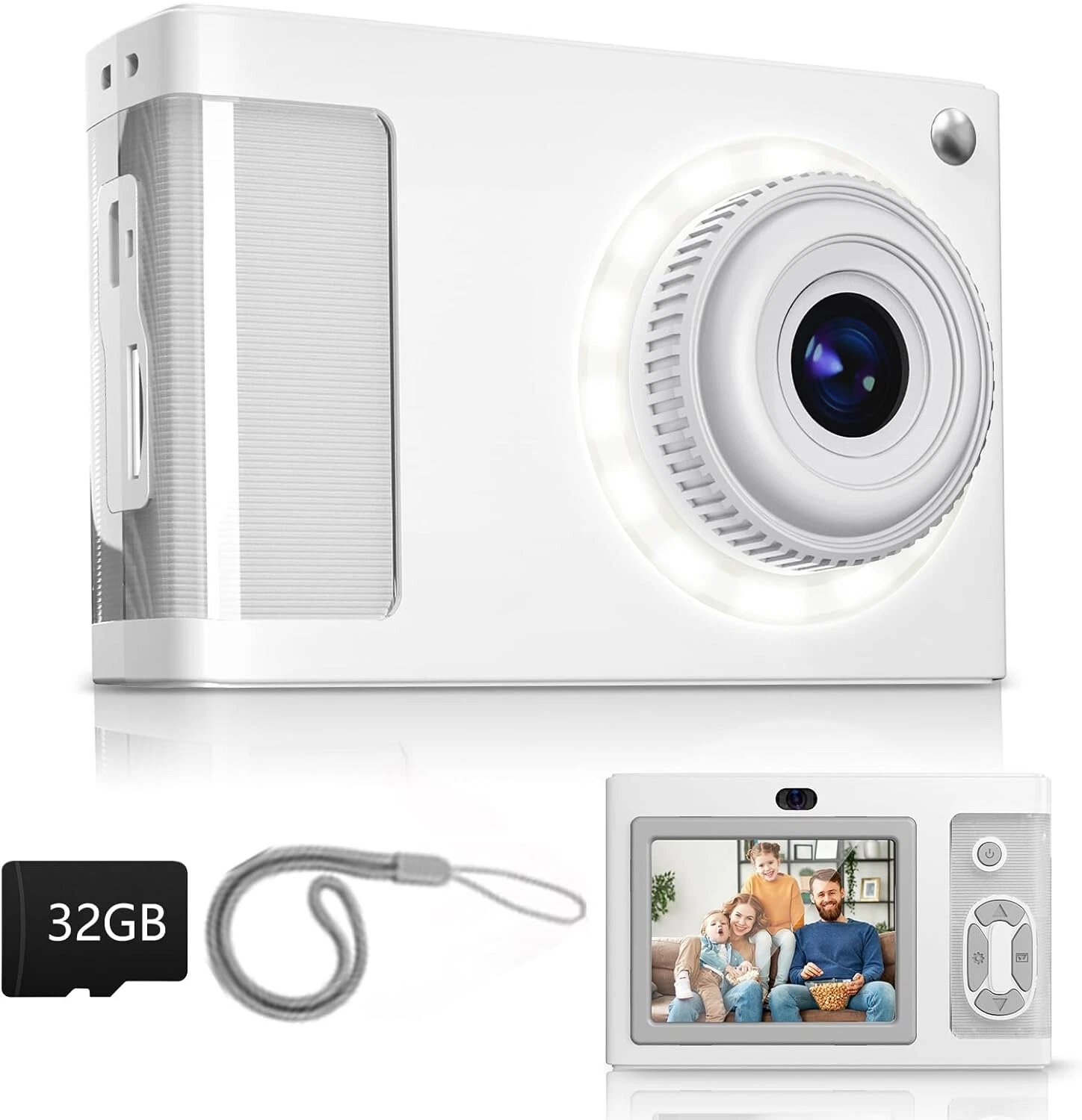 Digital Camera,ARNSSIEN 1080P Vintage Digital Camera for Kids,2.4” Screen Kids