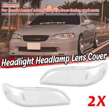 Pair Headlight Clear Headlamp Housing Lens Cover For Honda Accord 24d 1998-2002